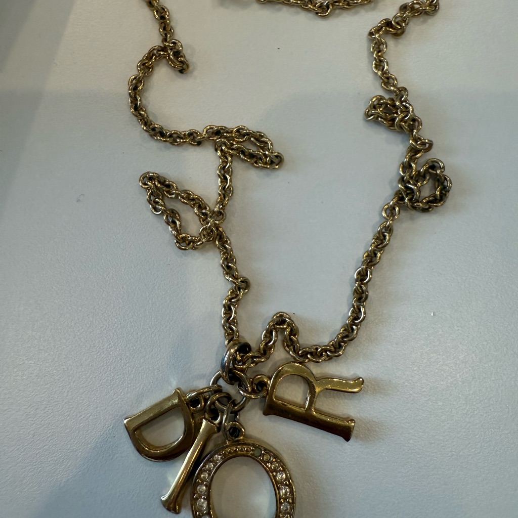 Dior Gold Charm Necklace